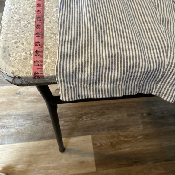 NWT L Striped Smocked Cropped Knotted
Sailor/coastal Linen-Blend Cami Jumpsuit - Picture 6 of 11